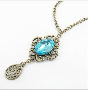 Blue Droplets Necklace